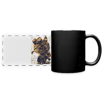 Steam Punk Art Funky Steampunk - Mug panoramique uni - noir - Devant