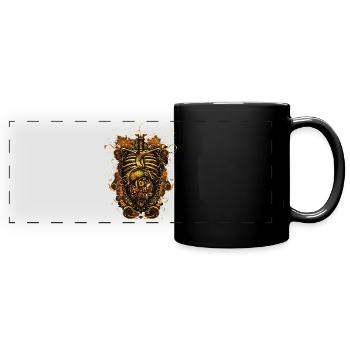 Steampunk Anatomie Steampunk Mécanique - Mug panoramique uni - noir - Devant