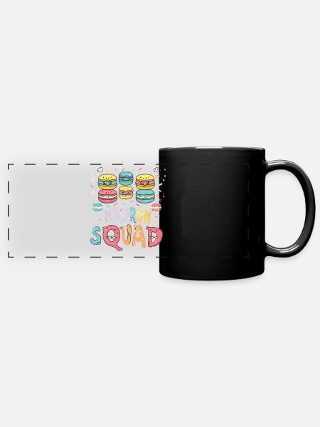 Macaron-liebhaber Macaron Baker - Panorama-Tasse farbig - Schwarz