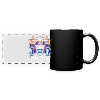 Lactose tolerant - Full Colour Panoramic Mug - black - Front