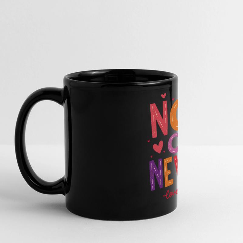 Jetzt oder Nie – Liebe heute! Panorama-Tasse farbig
