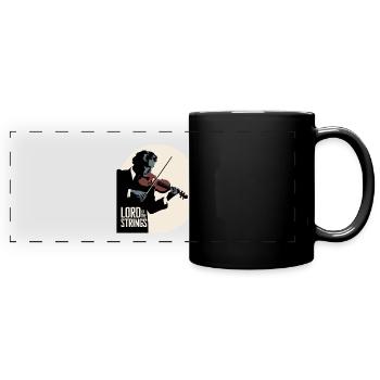 Violin -Lord Of The Strings Artwork - Full Colour Panoramic Mug - black - Front