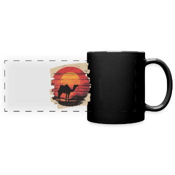 Camel - Full Colour Panoramic Mug - black - Front