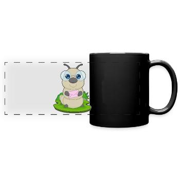 Lettre Caterpillar - Mug panoramique uni - noir - Devant