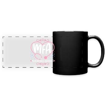 Physician Assistant Multifunctional MFA - Full Colour Panoramic Mug - black - Front