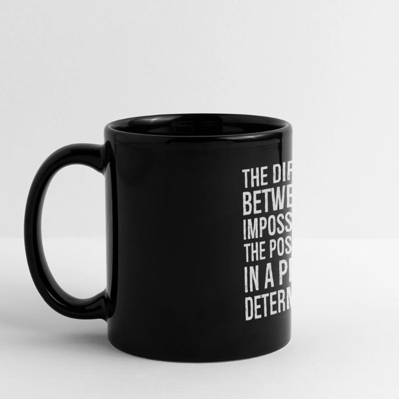la différence entre l’impossible et le Mug panoramique uni