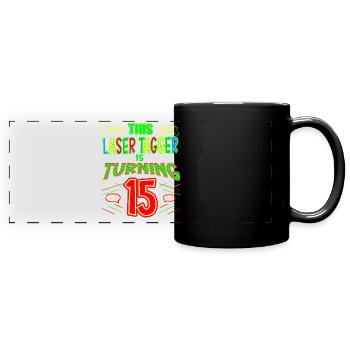 This Laser Tagger Is Turning 15 Years Old Laser - Panorama-Tasse farbig - Schwarz - Vorne