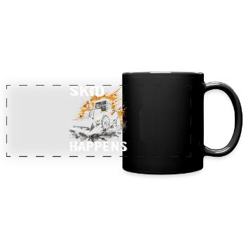 Skid steer loader enthusiasts - Full Colour Panoramic Mug - black - Front