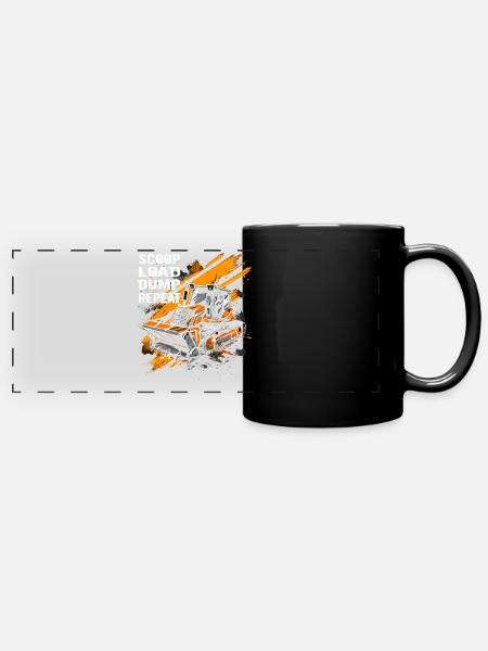 Liebhaber von Kompaktladern - Panorama-Tasse farbig - Schwarz