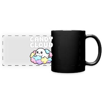 CANDY CLOUD - GHOST HALLOWEEN - Full Colour Panoramic Mug - black - Front