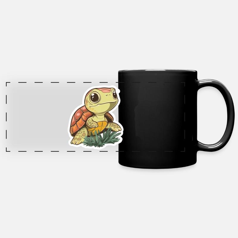 Turtle - Full Colour Panoramic Mug - black