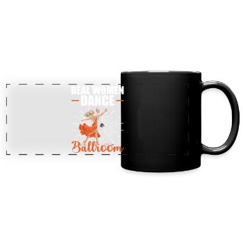 Real Women Dancing Ballroom Ballroom - Full Colour Panoramic Mug - black - Front