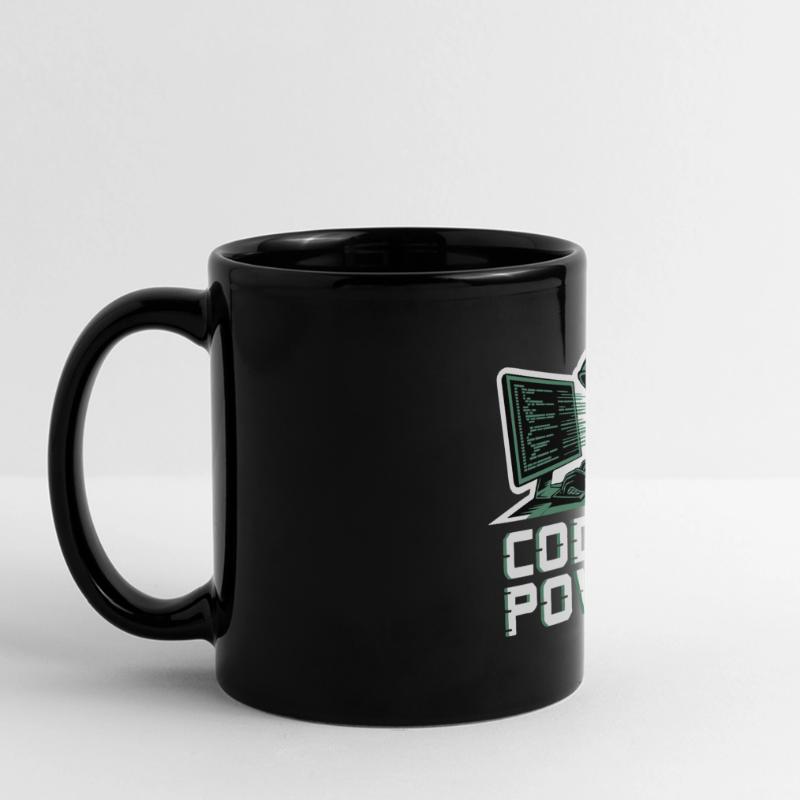 Cyber Hacker Code Infinity Design Mug panoramique uni