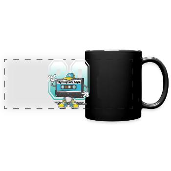 Hip_hop mixtape des années 80 - Mug panoramique uni - noir - Devant