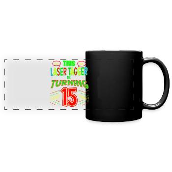This Laser Tagger Is Turning 15 Years Old Laser - Panorama-Tasse farbig - Schwarz - Vorne