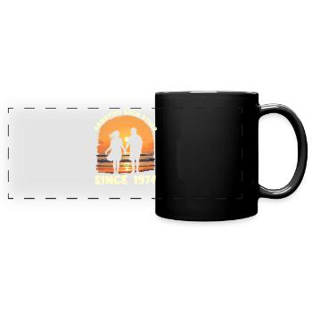 Anniversary of mutual harassment since 1974 - Full Colour Panoramic Mug - black - Front