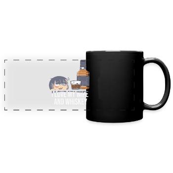Whiskey Saying Whiskey Drinker Whiskey Lovers - Full Colour Panoramic Mug - black - Front