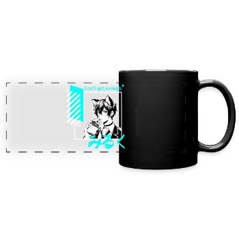 Je ne peux pas en avoir assez de lait Catboy Femboy Anime Manga - Mug panoramique uni - noir - Devant