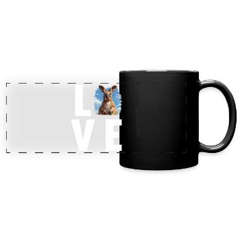 Wallabys Wallaby - Panorama-Tasse farbig - Schwarz - Vorne