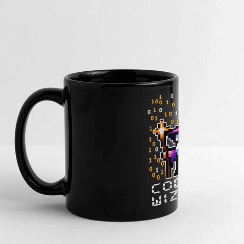 Sorcier Pixel Code Mug panoramique uni