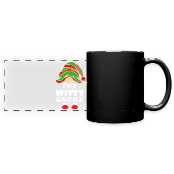 Gnom - Panorama-Tasse farbig - Schwarz - Vorne