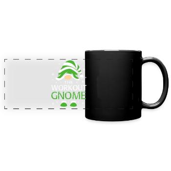 Gnom - Panorama-Tasse farbig - Schwarz - Vorne