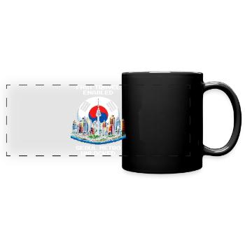 Schnellreise aktiv | Seoul Metro freigeschaltet - Panorama-Tasse farbig - Schwarz - Vorne