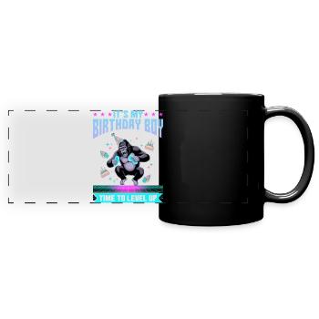 Birthday Gamer VR - Panorama-Tasse farbig - Schwarz - Vorne