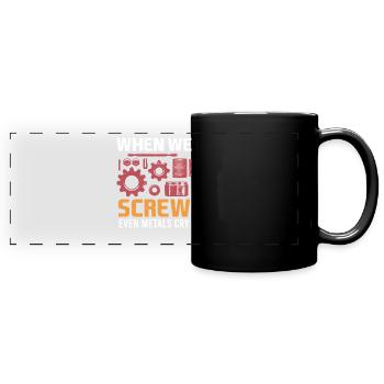 Mechanical Engineering Maschinenbauer Ingenieur - Panorama-Tasse farbig - Schwarz - Vorne