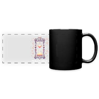 Quête principale : Rappel à la réalité toutes les heures | Rêve lucide - Mug panoramique uni - noir - Devant