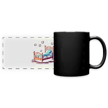 Stealth mode: after bedtime | Parents - Full Colour Panoramic Mug - black - Front