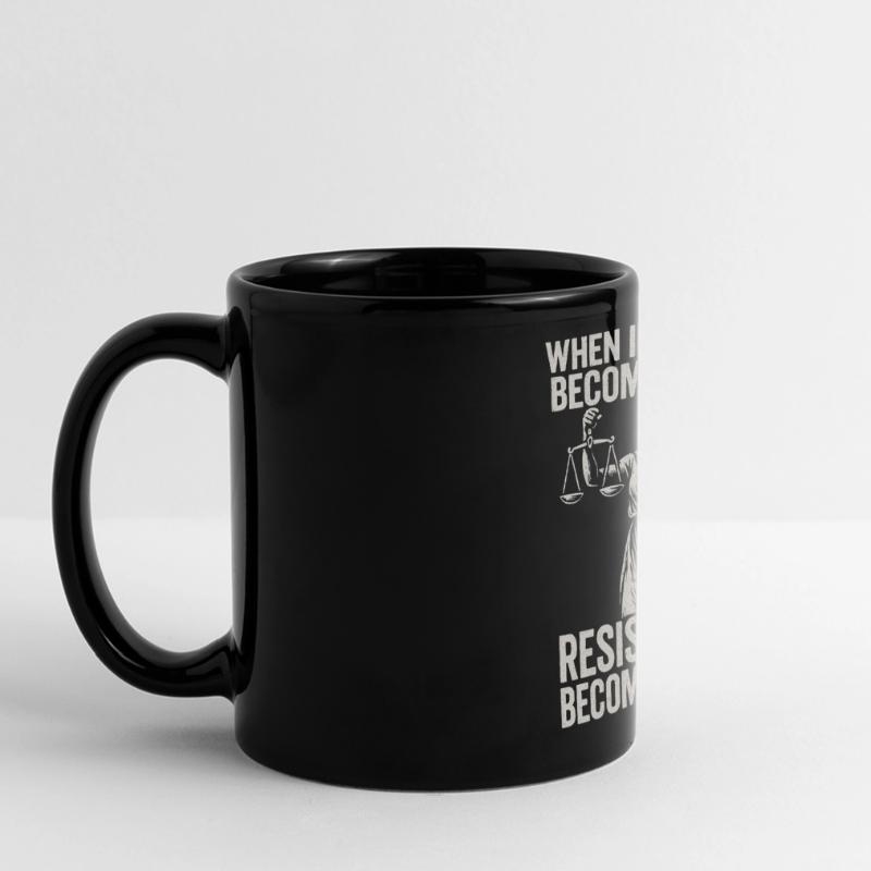 Quand l’injustice devient juste, la résistance devient Mug panoramique uni