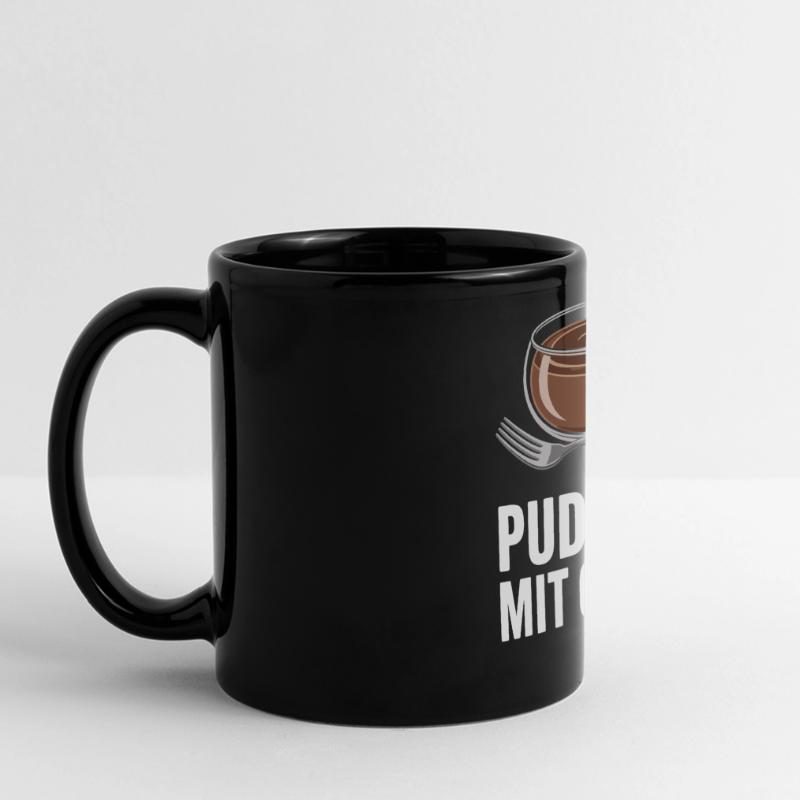 Pudding with fork Full Colour Panoramic Mug