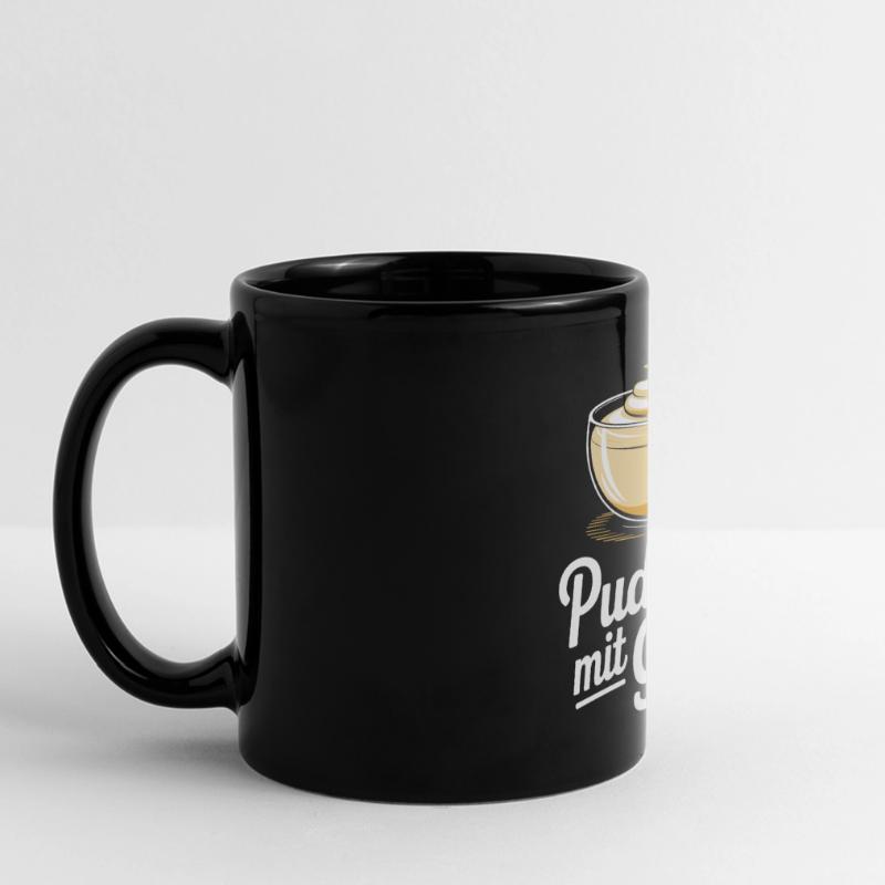 Pudding with fork Full Colour Panoramic Mug