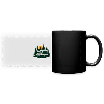 Sorry, Can’t. Camper Plans – Funny Camping Design - Panorama-Tasse farbig - Schwarz - Vorne