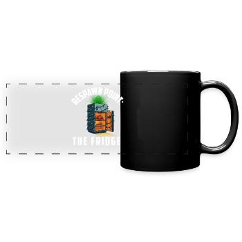 Respawn Point Le Frigo Amateur de jeux Gamer Noël - Mug panoramique uni - noir - Devant