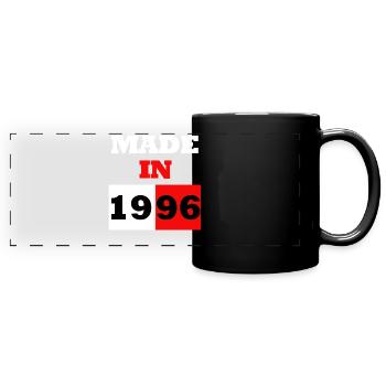 Born in 1996 Vintage Block - Full Colour Panoramic Mug - black - Front