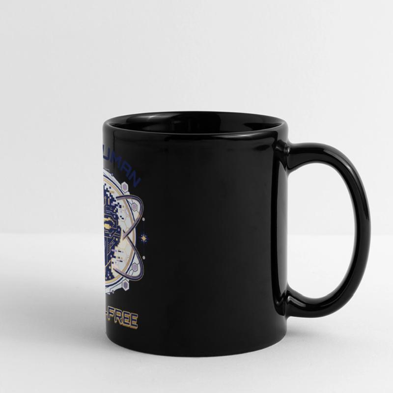 Code de bug humain Mug panoramique uni