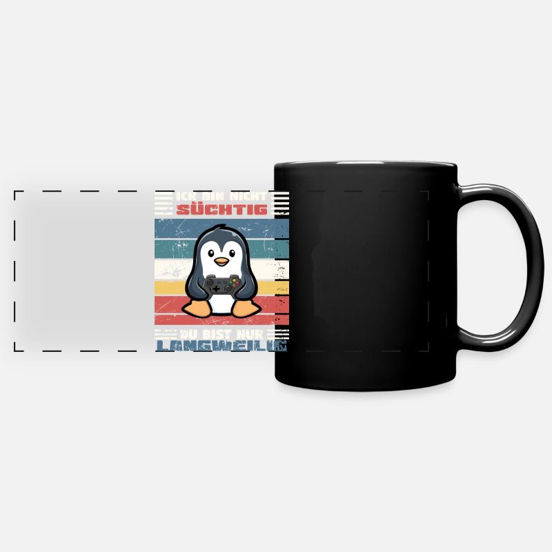 Addicted gambler - Full Colour Panoramic Mug - black