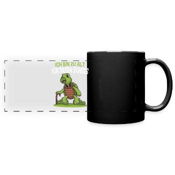 Jogging, Coureur Cadeau, Sport, Forme physique - Mug panoramique uni - noir - Devant