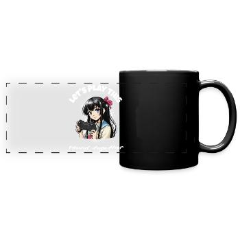 Jouons ensemble - Conception de jeux vidéo - Mug panoramique uni - noir - Devant