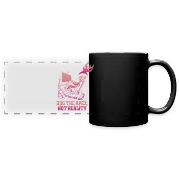 Apex Escape Neon Gamer - Full Colour Panoramic Mug - black - Front