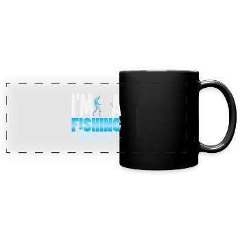 Angler Fischer Petrijünger Spruch Angeln Lustig - Panorama-Tasse farbig - Schwarz - Vorne
