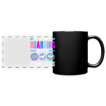 Art du vitrail Artiste du vitrail - Mug panoramique uni - noir - Devant