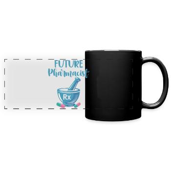 Zukunft Apotheker - Panorama-Tasse farbig - Schwarz - Vorne