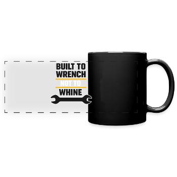 Tractor Mechanic Diesel Repair Tech - Full Colour Panoramic Mug - black - Front