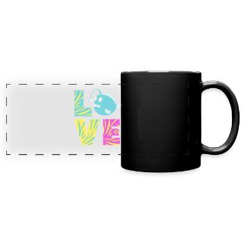 Poisson-grenouille - Mug panoramique uni - noir - Devant