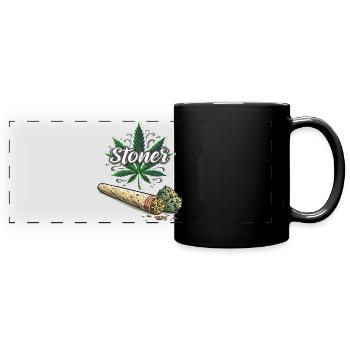 Stoner - Panorama-Tasse farbig - Schwarz - Vorne