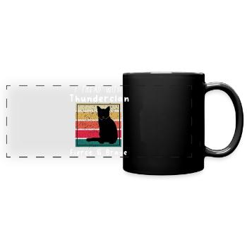 ThunderClan Pride-warriors cats-retro vintage - Full Colour Panoramic Mug - black - Front