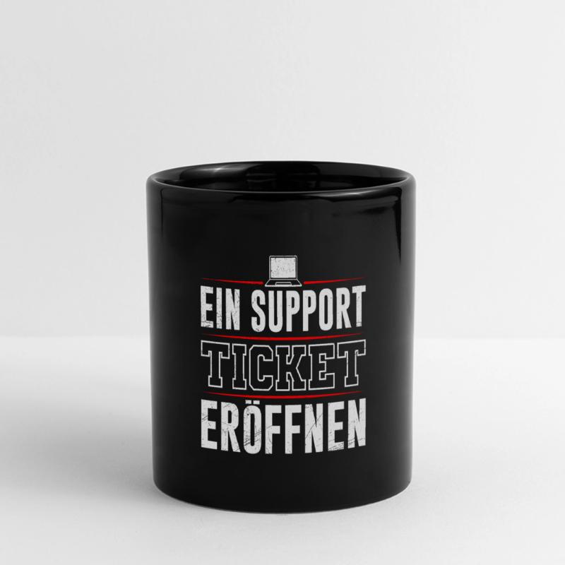 Coder EIN SUPPORT TICKET ERÖFFNEN LUSTIG Panorama-Tasse farbig